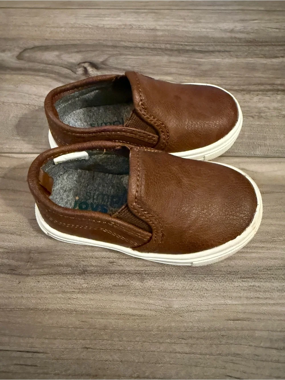 Carter's Kids Brown Slip-On Casual Shoes Size 5